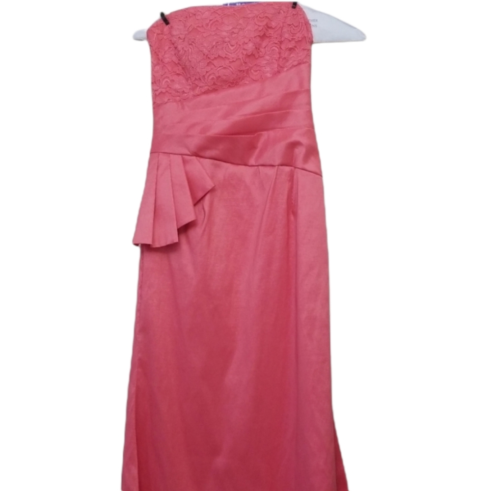 Jessica McClintock Pink Strapless Formal Dress 10